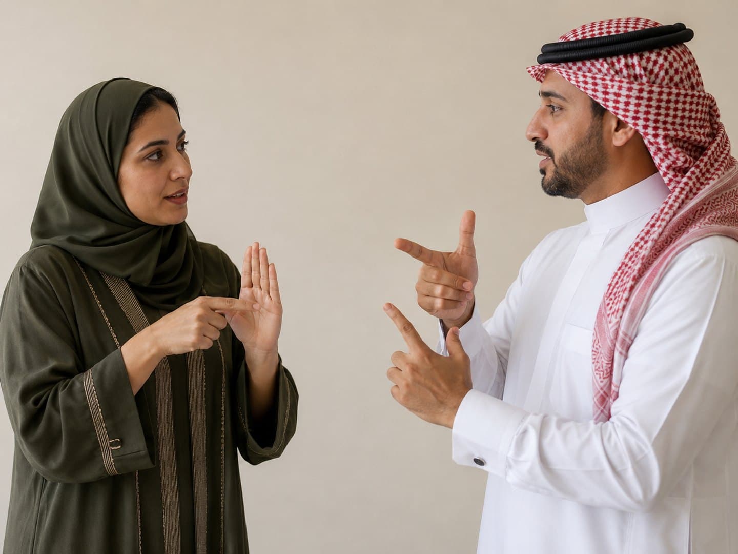محادثة بلغة الإشارة